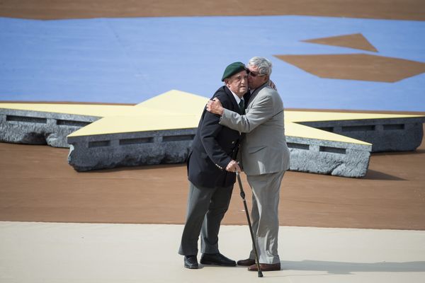 Léon Gautier et Johannes Borner, le symbole de la réconciliation, 6 juin 2014 / Décès de Léon Gautier, dernier vétéran du commando Kieffer : Emission spéciale hommage