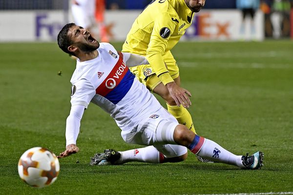 Nabil Fekir lors de son match de ligue Europa contre Villarreal,en février dernier    