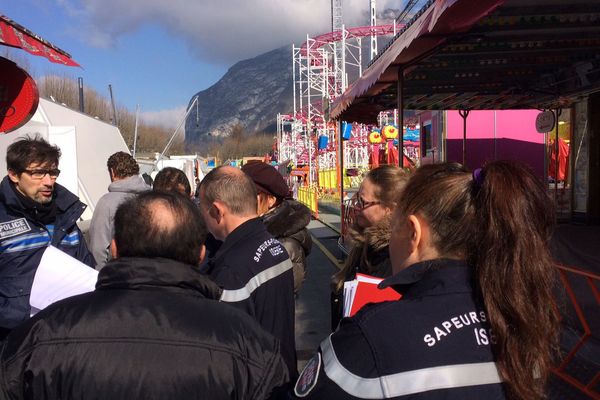 Pompiers et policiers font le tour des infrastructures de la Foire des rameaux