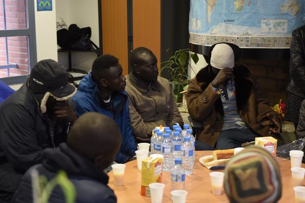 Réfugiés arrivés de Calais à la résidence Adoma à Toulouse, en octobre 2016