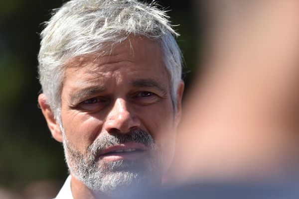 Laurent Wauquiez, Président de la région Auvergne Rhône-Alpes, le 3 septembre dernier lors de l'ascension du Mont Mezenc.