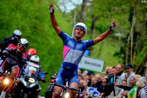 Alex Peters, SEG Racing, vainqueur de la 4ème étape du Tour de Bretagne 2015, à Pontivy (56)