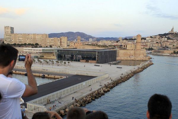 La plage devait être installée sur l'esplanade de Mucem.