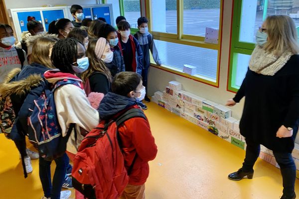 La cité scolaire de Raymond Loewy, en Creuse, mobilisée pour cette journée de la laïcité à l'école, mercredi 9 décembre 2020.