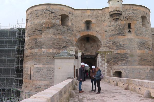 Le chantier de rénovation doit régler des problèmes d'étanchéité sur la façade nord du château d'Angers