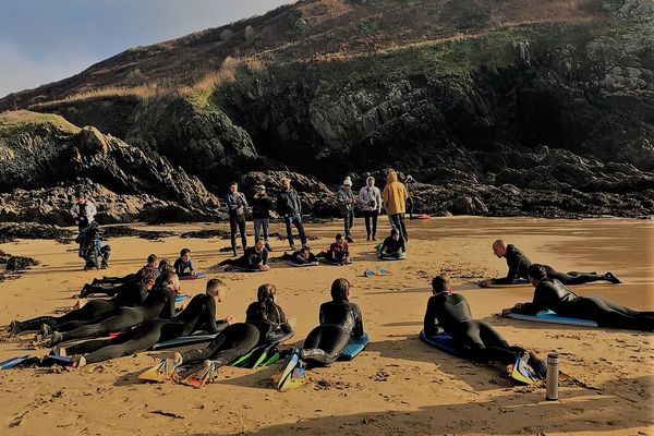 Stage de body-surf à Locmaria-Plouzané avec Amaury Lavernhe, double-champion du monde de la spécialité