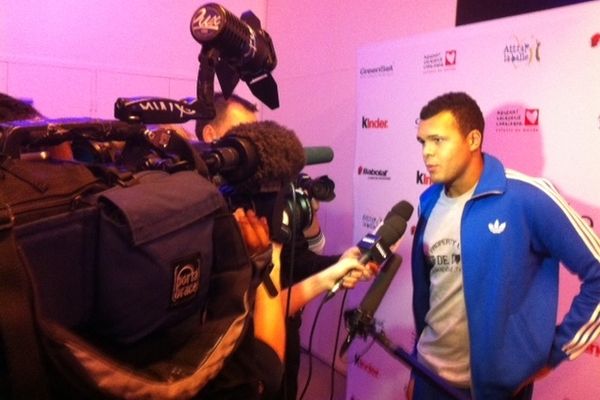 Jo-Wilfried Tsonga à Rouen ce mercredi 14 novembre