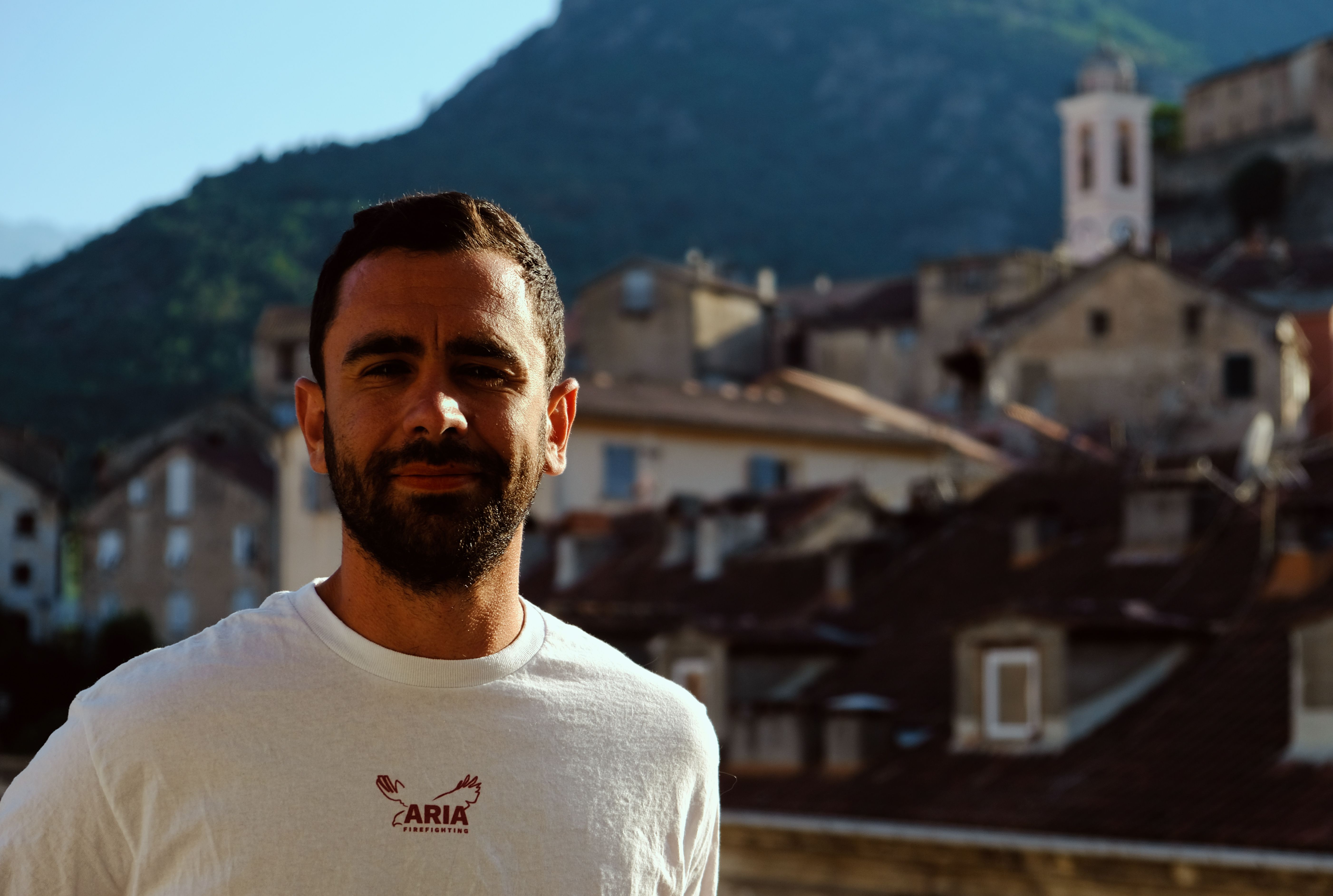 Pierre Carlotti, créateur d'Aria Firefighting, à Corte