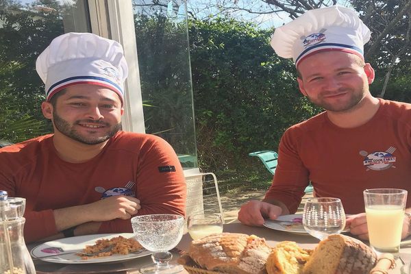 Montpellier - Franck et Clément, deux anciens élèves du lycée hôtelier Georges Frêche se préparent à entamer un tour du monde - février 2020.