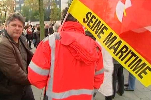 Des manifestants dans les rues du Havre ce mardi matin