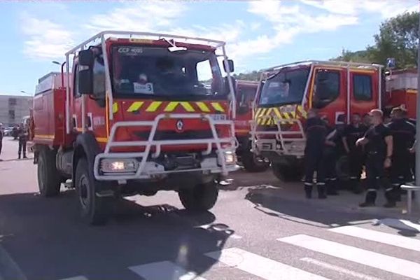 Les pompiers aubois et haut-marnais sont arrivés à Marseille pour prêter renfort au SDIS 13.