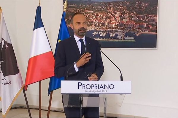 Ce jeudi 4 juillet, Edouard Philippe est en visite en Corse-du-Sud. 