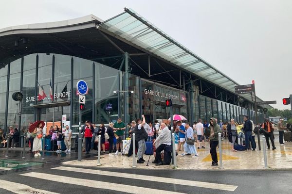 La gare Lille Europe ce jeudi 22 juin après-midi.