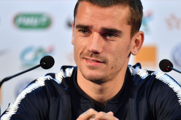 Antoine Griezmann en conférence de presse, dimanche 1er juillet 2018.