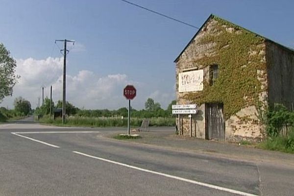 Le carrefour où la voiture a été retrouvée