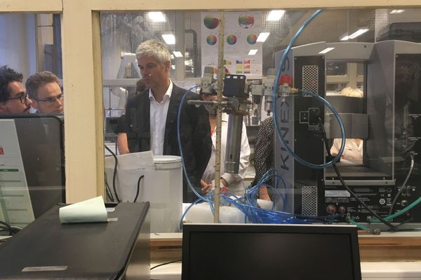 Laurent Wauquiez au lycée Les Augustins à Lyon