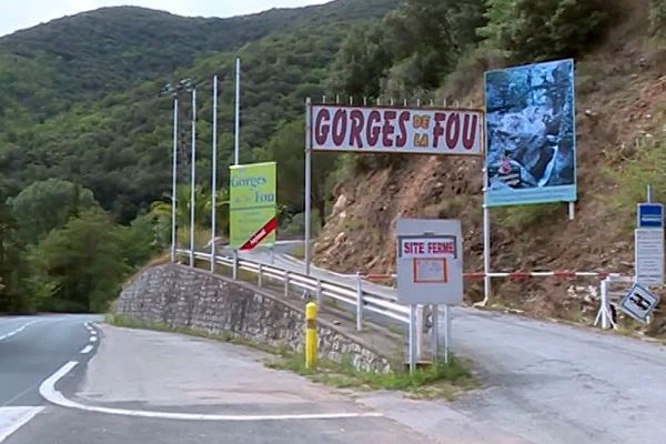 Arles-sur-Tech (Pyrénées-Orientales) - l'entrée des Gorges de la Fou - juillet 2019.