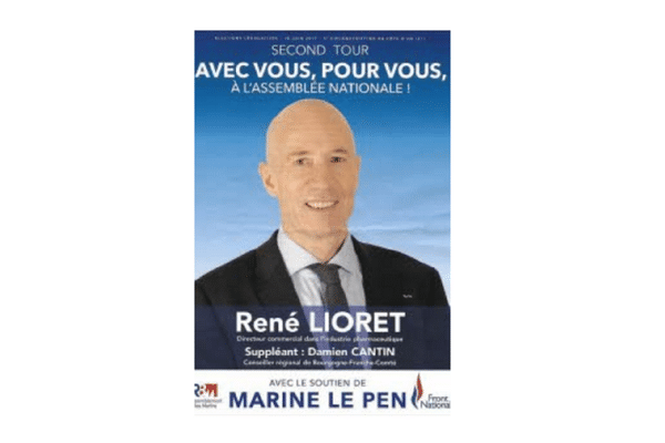 René Lioret a déjà représenté le parti de Marine Le Pen aux législatives de 2017.