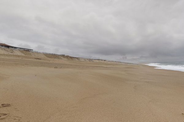 La plage centrale de Ondres dans les Landes