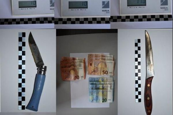 Le résultat de l'interpellation d'un jeune dealer en Corrèze, qui aurait écoulé près de 8 kilos de cannabis depuis 2 ans.