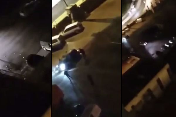 Images extraites des vidéos diffusées sur les réseaux sociaux après la fusillade dans le quartier de Pissevin à Nîmes