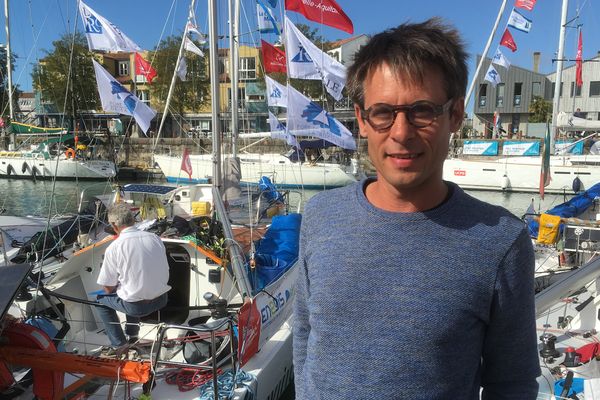 Boris Pelsy, skipper amateur et chef d'entreprise rochelais sera au départ de la Mini-transat 2017.