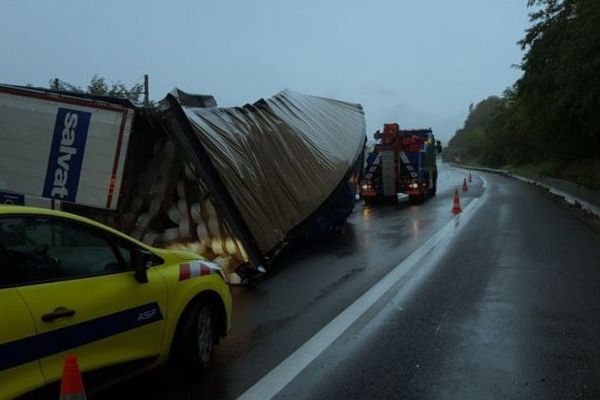 La circulation est impossible dans ce secteur en direction du sud suite à l'accident