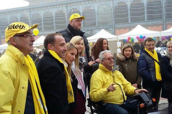 Frédéric Weis et Luc Leblanc, parrains des éditions 2015 et 2014 du Téléthon en Haute-Vienne.