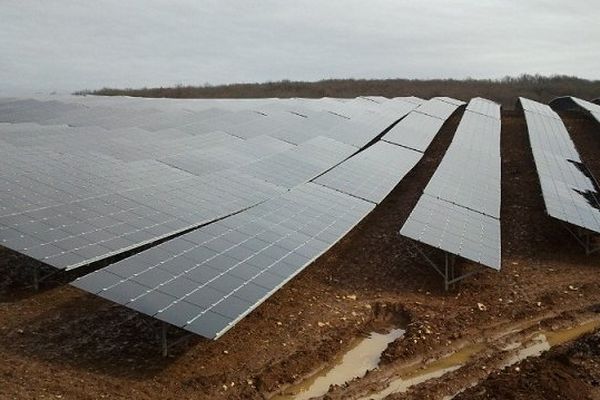 Les panneaux photovoltaïques installés à Sarrazac.