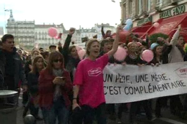 Le mariage pour tous fait débat et a déjà suscité de nombreuses manifestations- Lyon Archives