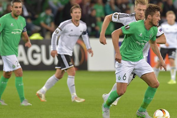 Saint-Etienne/Rosenborg lors du match aller, en septembre dernier, au stade Geoffroy Guichard.