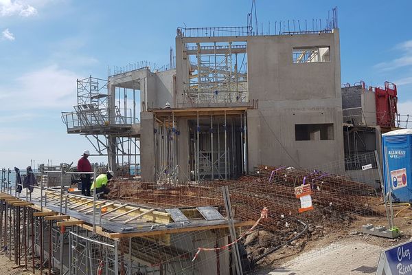 Agde (Hérault) - une résidence de luxe sur la plage - mai 2019.