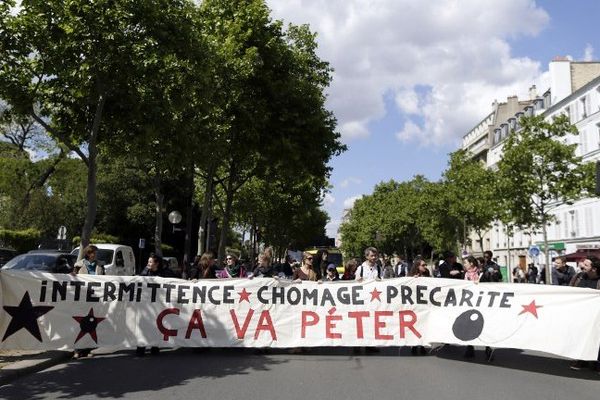 Manifestation des intermittents en mai dernier 