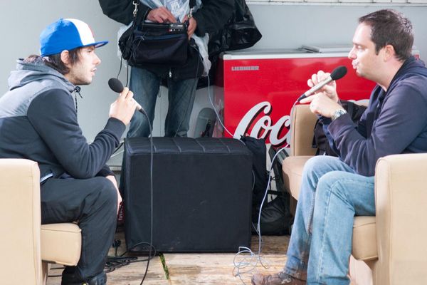 Orelsan en compagnie de Clément Jeannin.