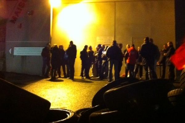 Blocage à l'entrée de la maison d'arrêt de Brest