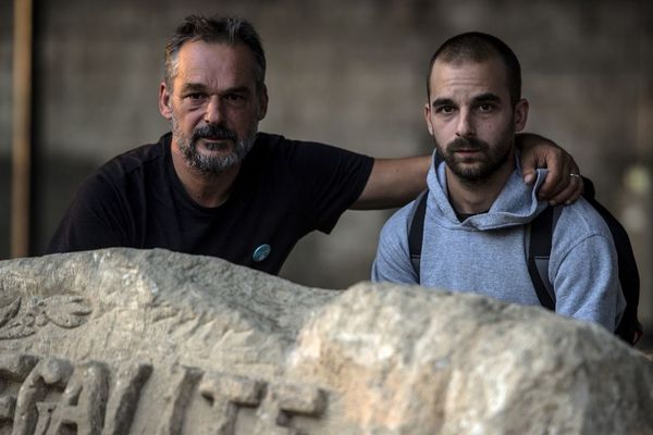 Yann Manzi et son fils Gaël, de l'association Utopia 59.