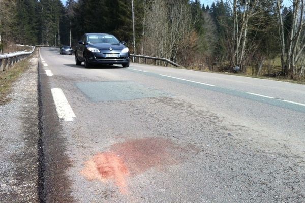 L'accident s'est déroulé au bord de cette route, tôt ce samedi matin.