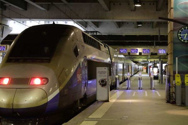 TGV en gare Montparnasse à Paris - Avril 2018