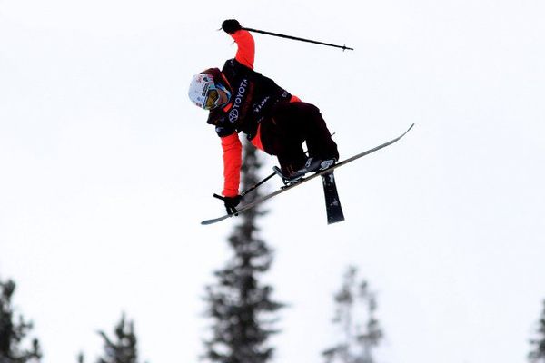 Marie Martinod en compétition à Copper Mountain dans le Colorado le 17 décembre 2016.  
