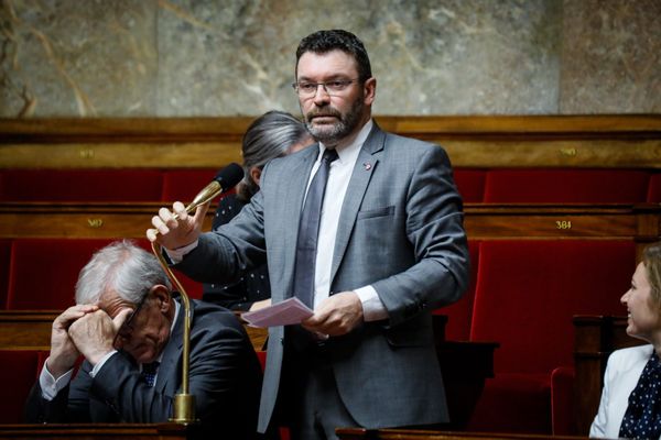 Le député de l'Hérault Christophe Euzet à l'Assemblée Nationale