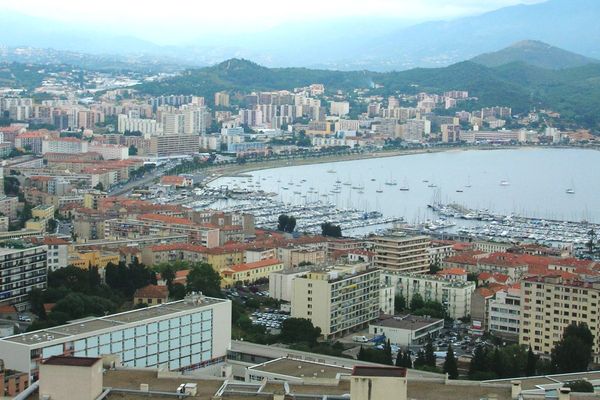 La ville d'Ajaccio (Corse du Sud)