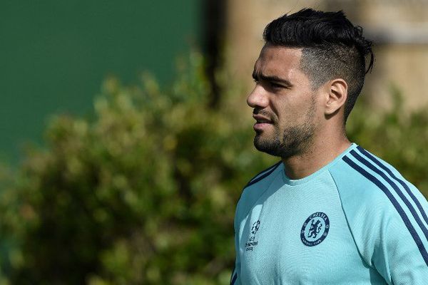 Le joueur colombien Radamel Falcao à l'entraînement avec Chelsea, le 29 septembre. 