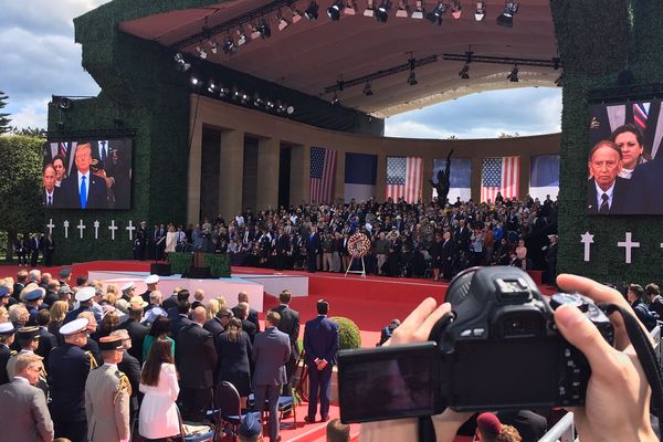 12 000 invités à la cérémonie officielle d'Omaha Beach