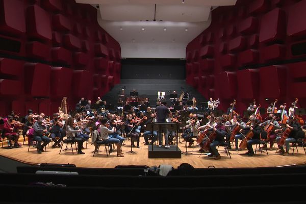 L'Orchestre philharmonique de Strasbourg en répétition.