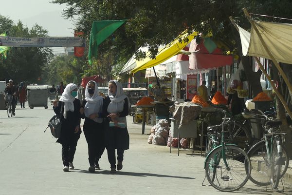 Dans une rue de Kaboul le 15 août 2021