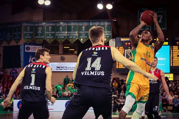 Kenny Hayes, hier soir 26 décembre 2017, face à Vilnius en 10e journée d'Eurocup.