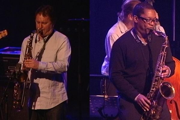 Sylvain Beuf et Ravi Coltrane étaient les tête d'affiche de la soirée jazz mardi soir au théâtre municipal de Coutances