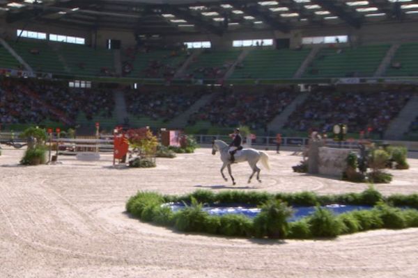 Au stade d'Ornano, à Caen, lors des qualifications de CSO