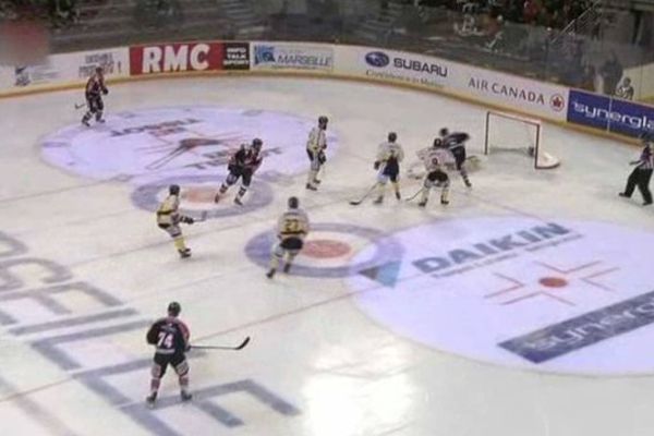 Match des Gothiques, l'équipe de hockey sur glace d'Amiens