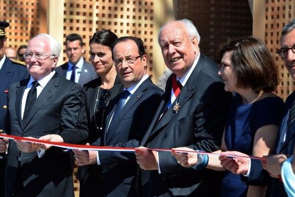 Inauguration du Mucem à Marseille avec le chef de l'Etat et le président de la Région, et Marie-Arlette Carlotti, candidate PS à la mairie